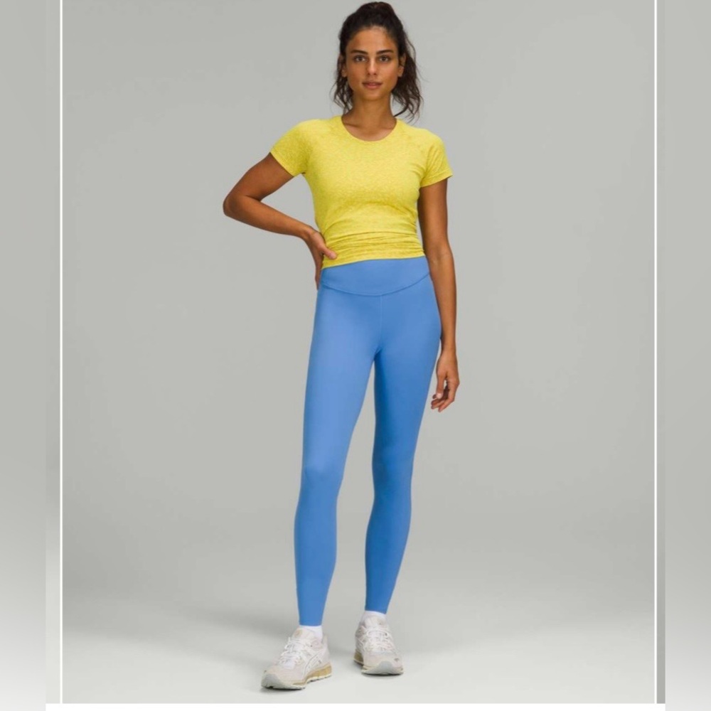 Lululemon Base Pace High Rise Running Tight 28” - Brushed Nulux - Blue Nile - 12